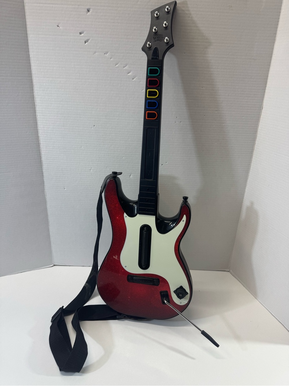 Guitar Hero Band Hero Wireless Guitar Controller PS2 and PS3 W Strap  No Dongle